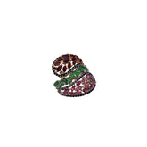 Gemstone Trio Symphony Gold Ring
